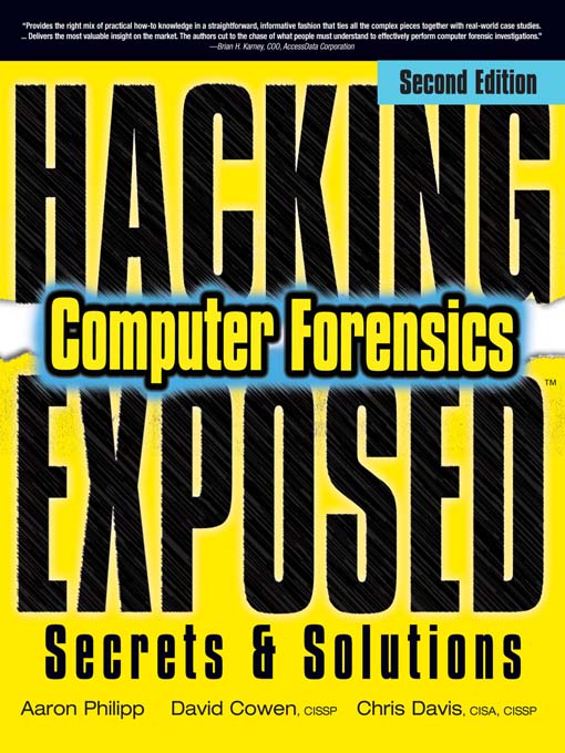 Cover image for Hacking Exposed<sup>TM</sup> Computer Forensics